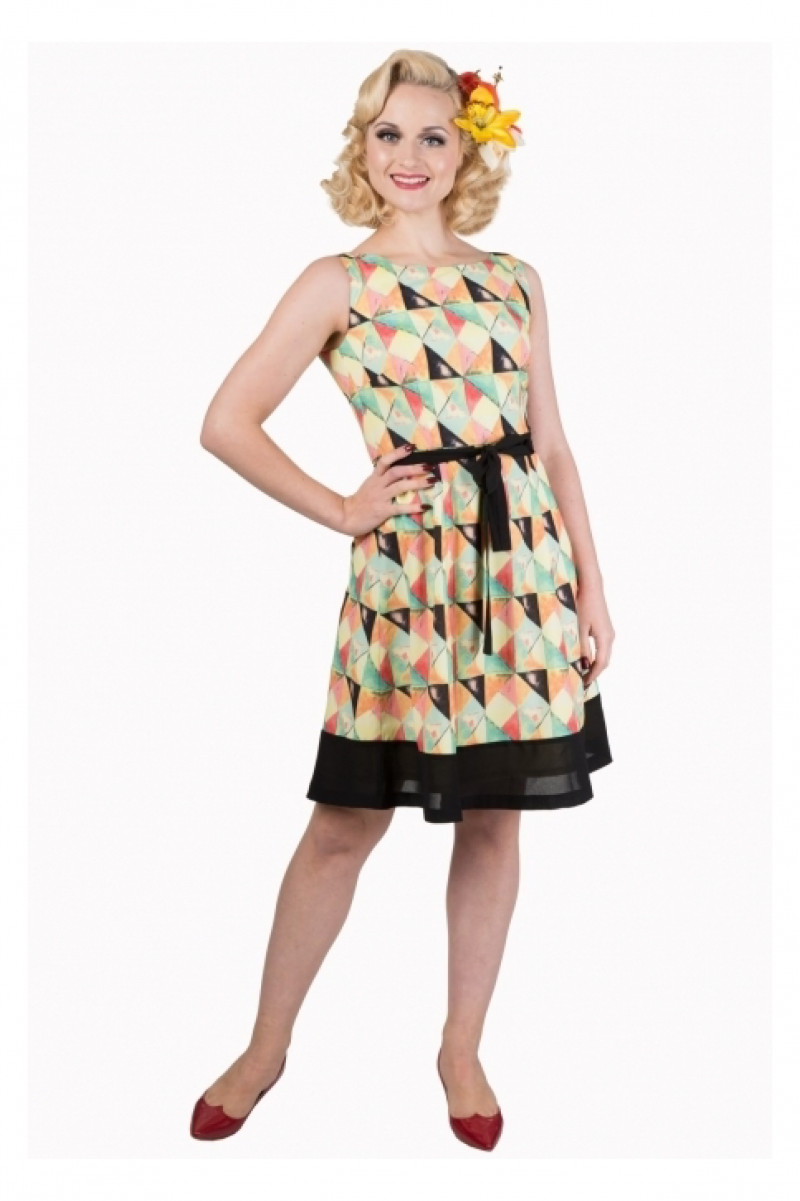 Vestido multicolor corto